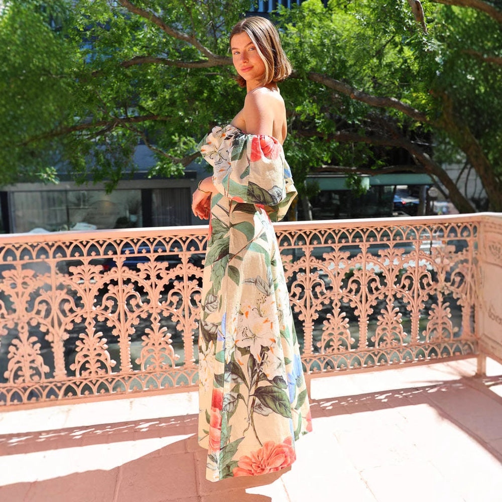 Paradiso Maxi Dress In Spring Print