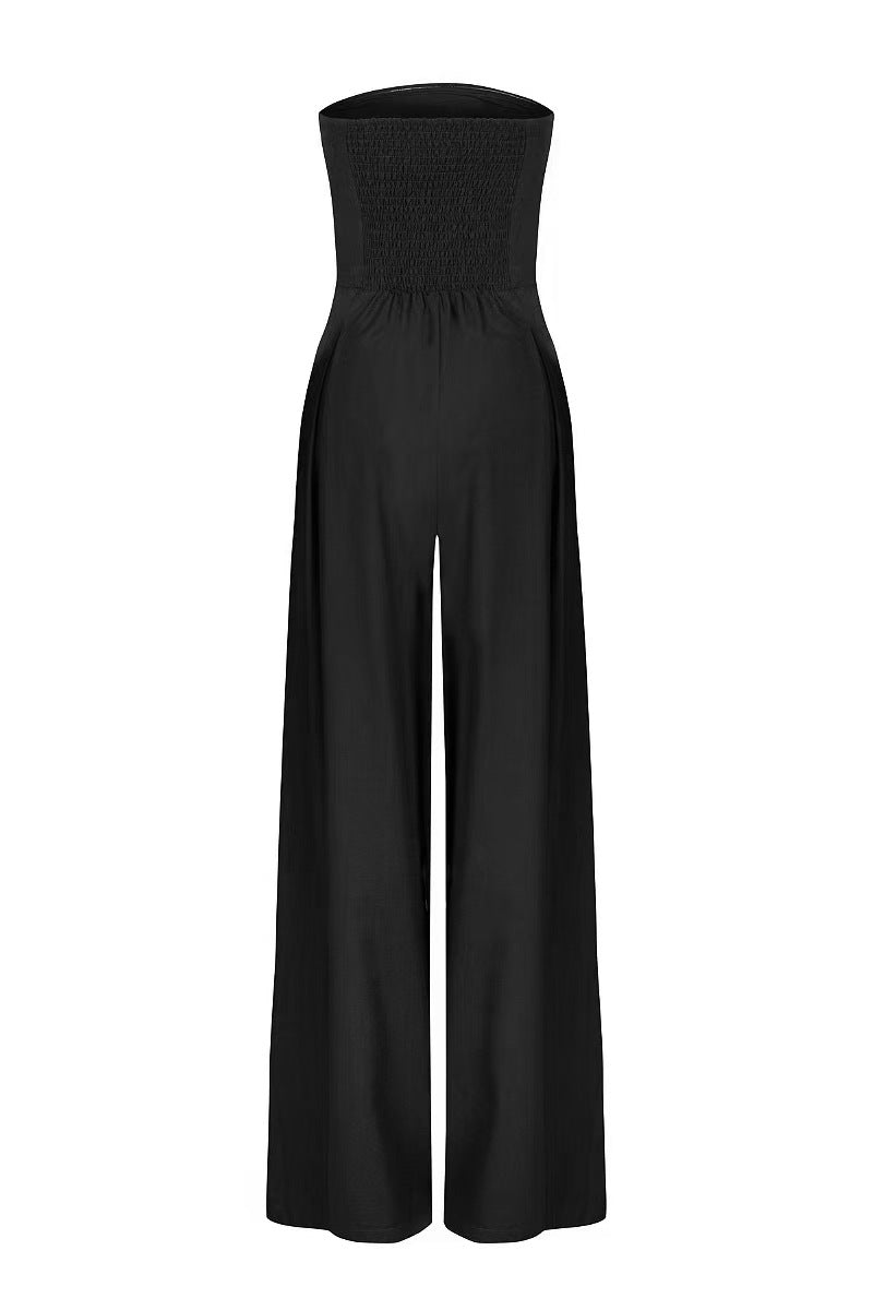 Women's Pocket Strapless Jumpsuit