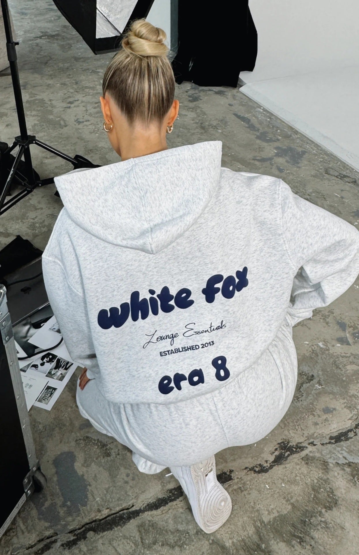 White fox  Era 8 Oversized Hoodie - Eternelle.shop