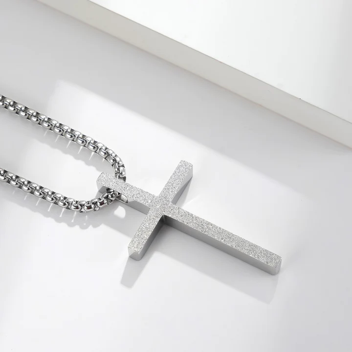 ✨Titanium Cross pendant necklace✝️ - Eternelle.shop