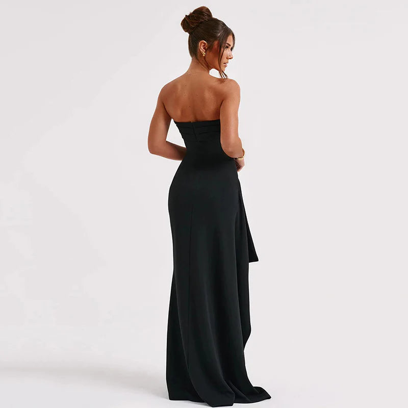 Split Hem Maxi Dress - Eternelle.shop