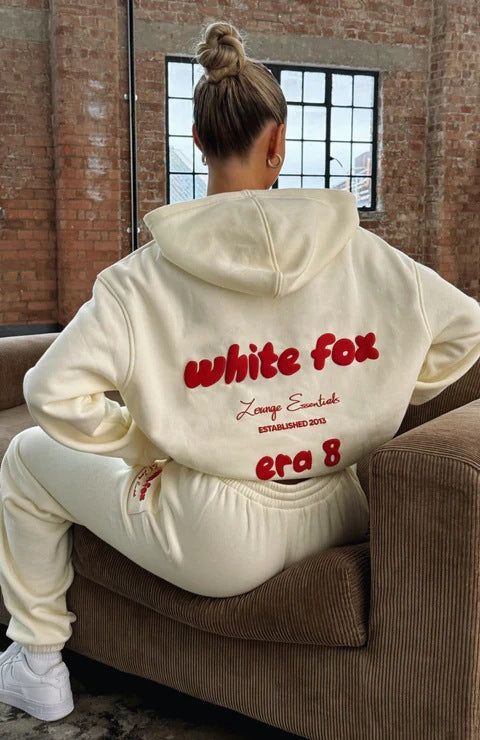 White fox  Era 8 Oversized Hoodie - Eternelle.shop