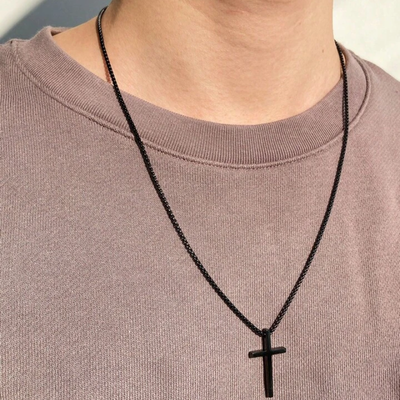 ✨Titanium Cross pendant necklace✝️ - Eternelle.shop