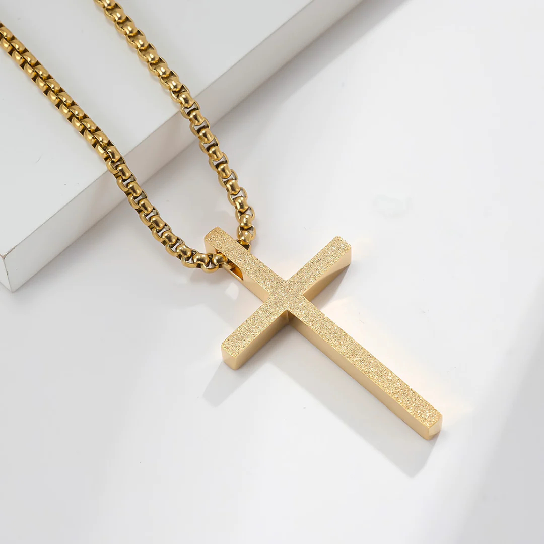 ✨Titanium Cross pendant necklace✝️ - Eternelle.shop