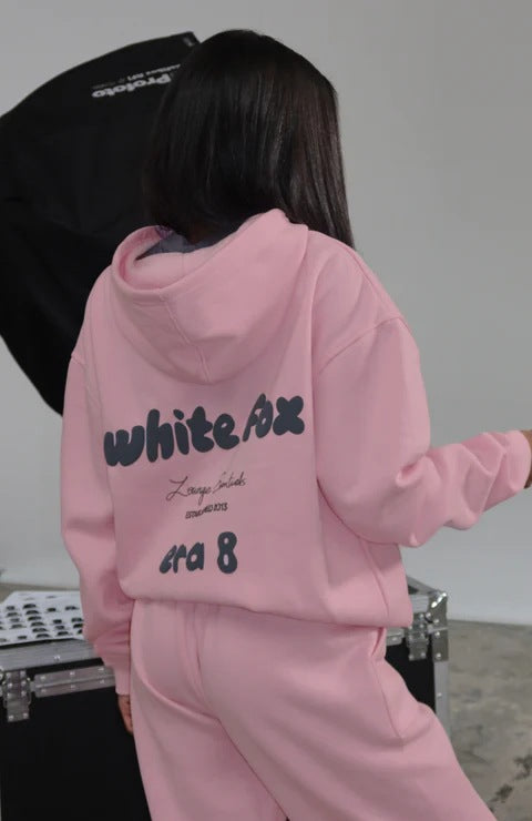 White fox  Era 8 Oversized Hoodie - Eternelle.shop