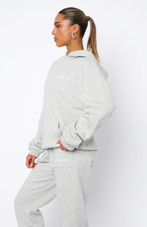 White fox  Era 8 Oversized Hoodie - Eternelle.shop