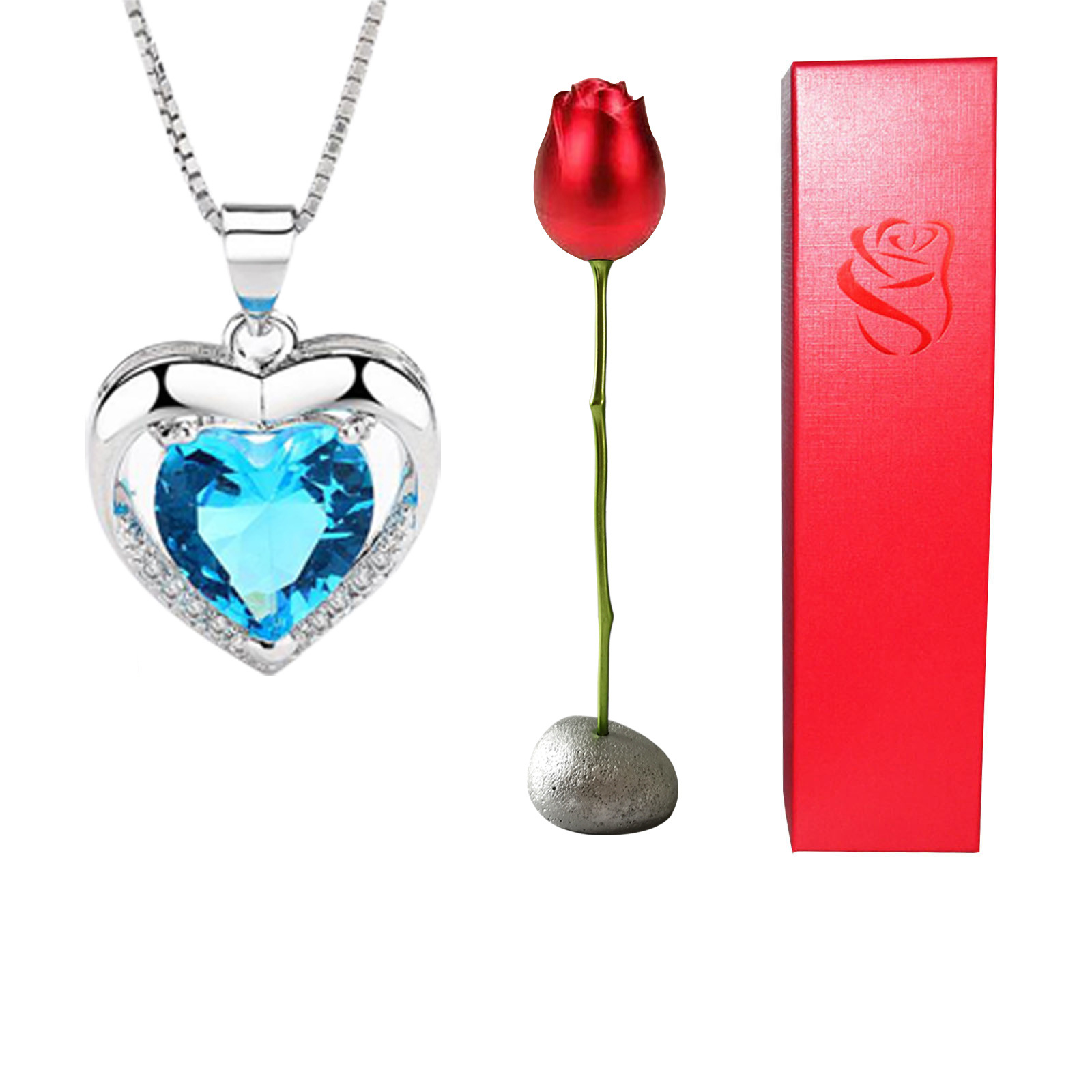 Rose Heart Necklace-Special Gifts For Her - Eternelle.shop