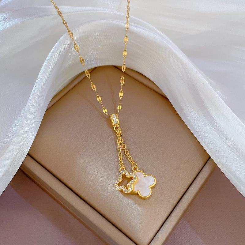 Double C Collarbone Necklace - Eternelle.shop