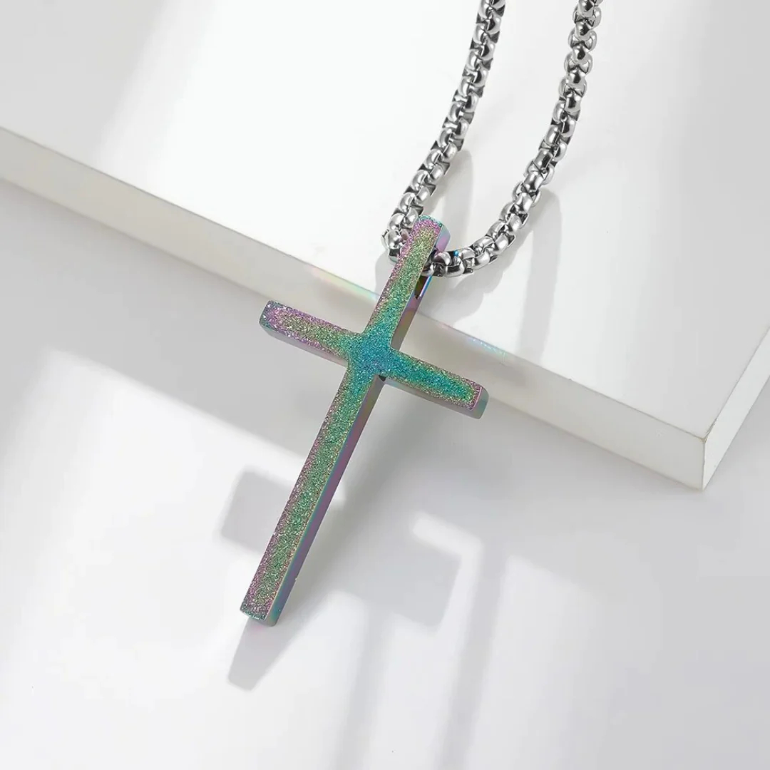 ✨Titanium Cross pendant necklace✝️ - Eternelle.shop