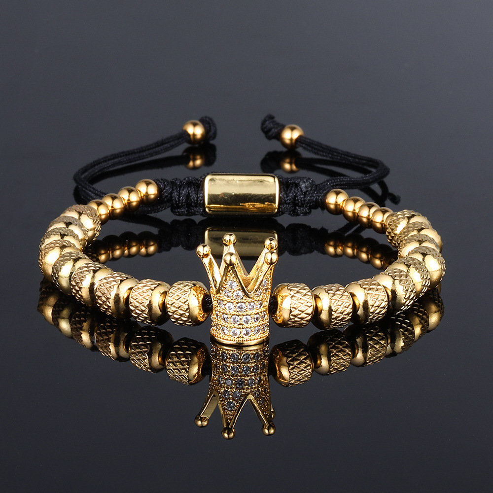 To My Man - Straighten Your Crown" Luxury Bracelet Gift Set - Eternelle.shop