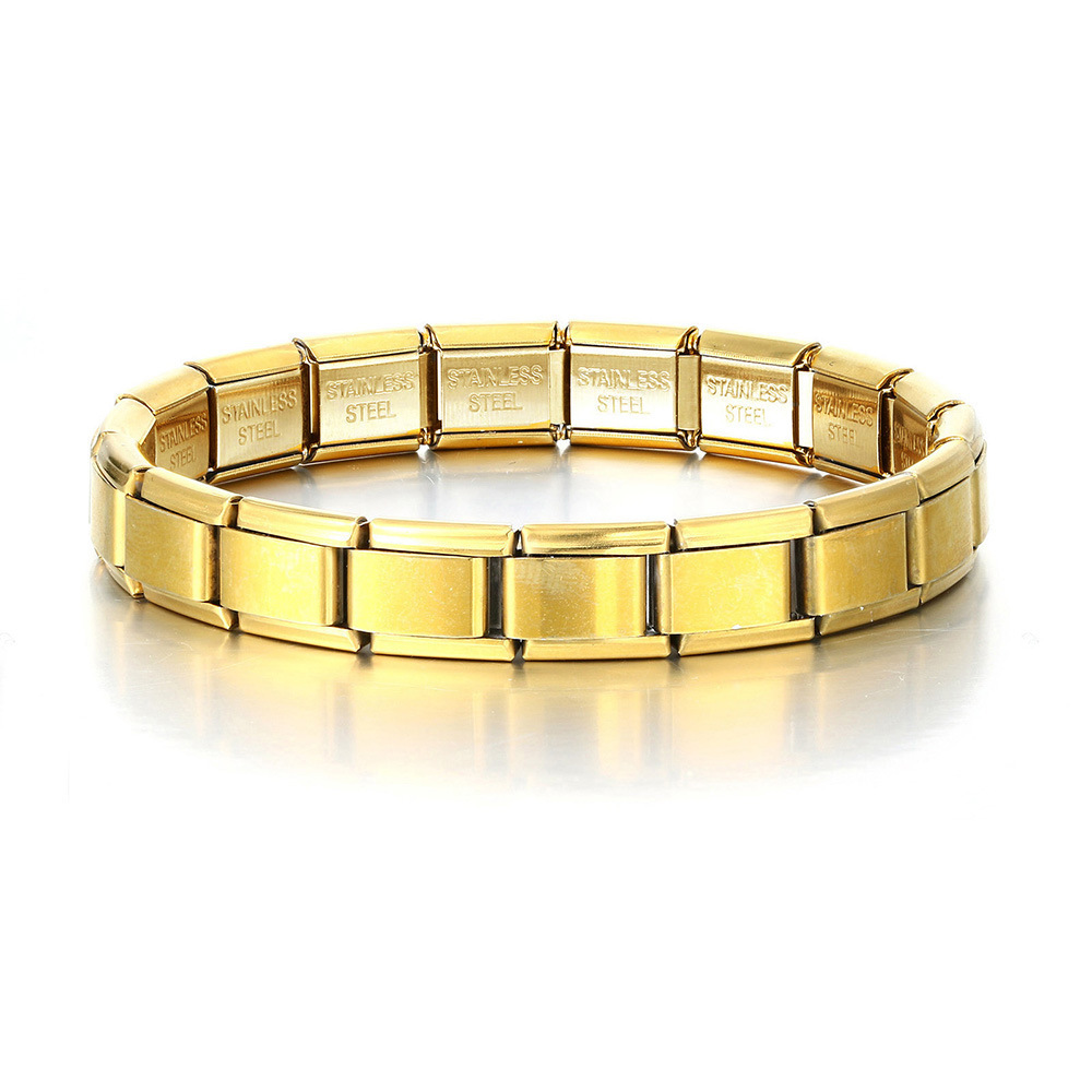 Italian Stretch Spliced Titanium Bracelet - Eternelle.shop