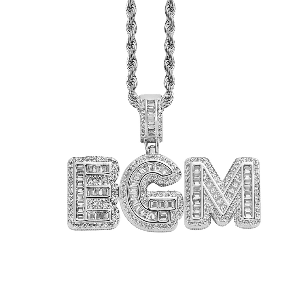 Thick pendant that can be personalized (with stainless steel twist chain) - Eternelle.shop