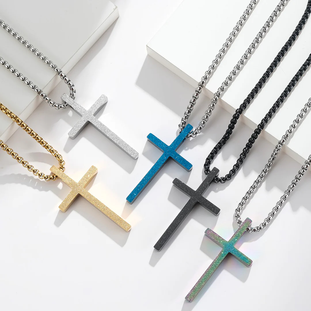 ✨Titanium Cross pendant necklace✝️ - Eternelle.shop