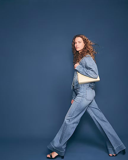 High-rise -Tummy Control Sailor Wide Leg Trouser