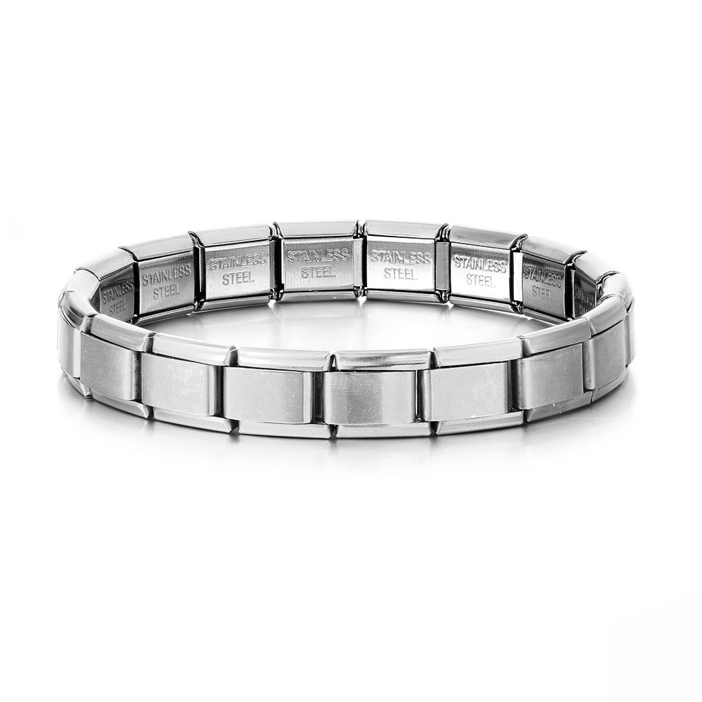 Italian Stretch Spliced Titanium Bracelet - Eternelle.shop