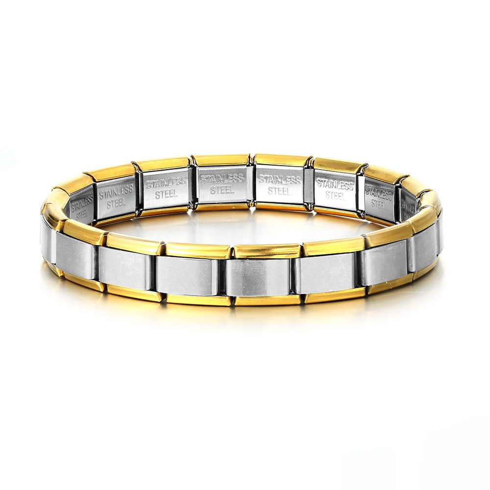 Italian Stretch Spliced Titanium Bracelet - Eternelle.shop