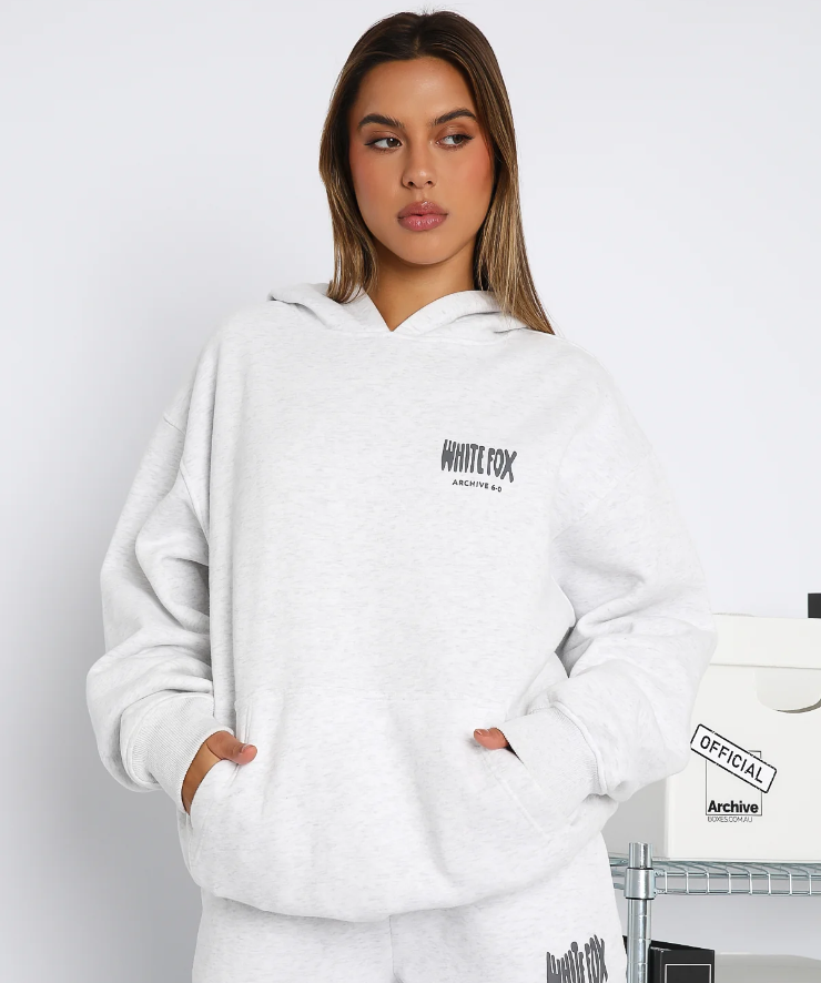 High Quality White fox-Archive 6.0 Oversized Hoodie and Sweatpants - Eternelle.shop