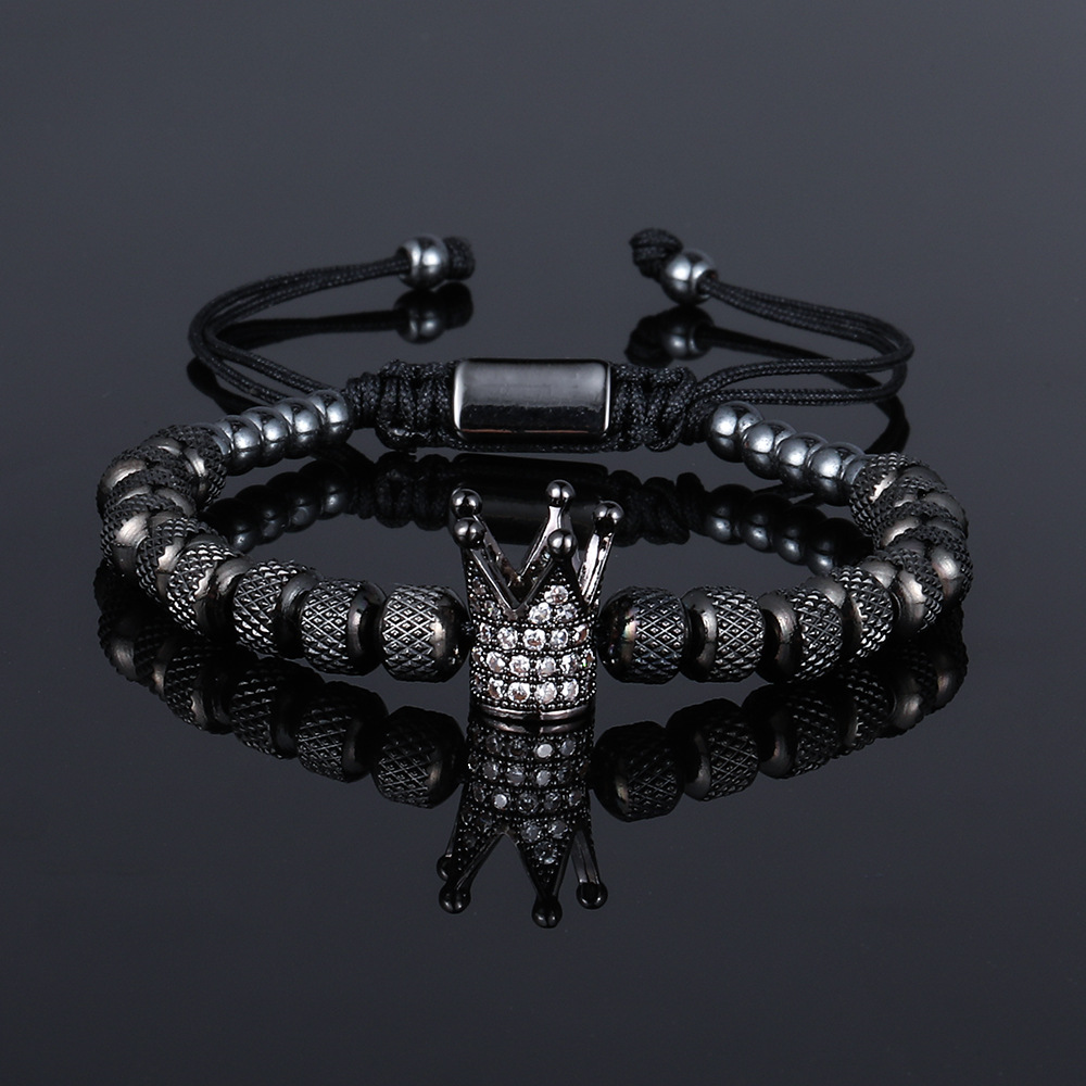 To My Man - Straighten Your Crown" Luxury Bracelet Gift Set - Eternelle.shop