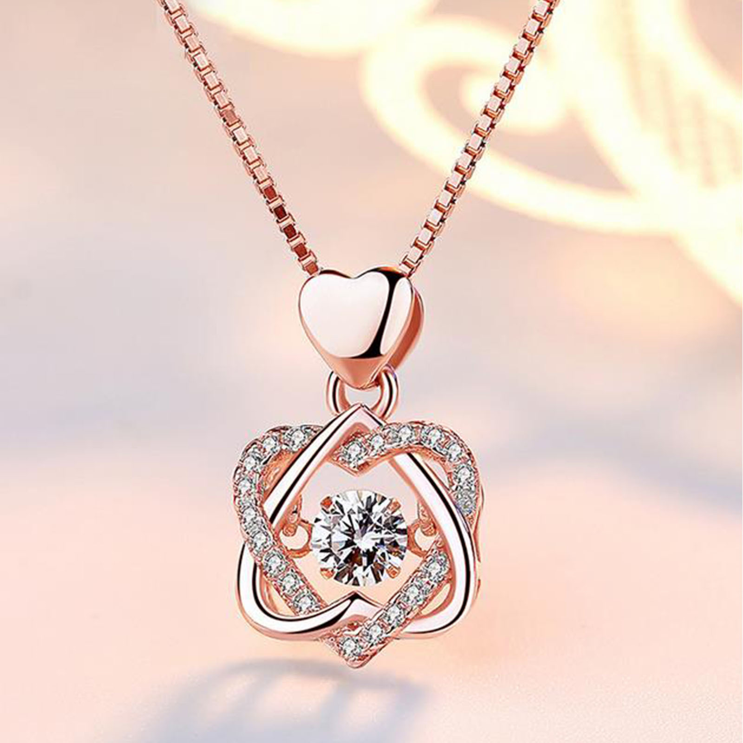 Rose Heart Necklace-Special Gifts For Her - Eternelle.shop