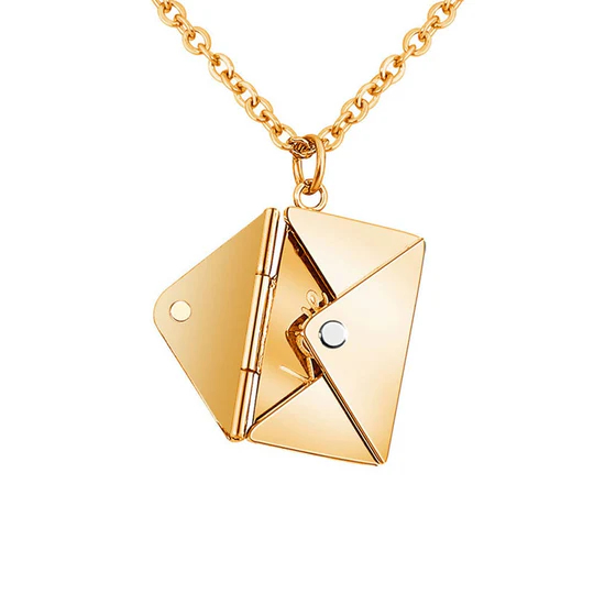 Custom Love Letter Envelope Necklace - Eternelle.shop