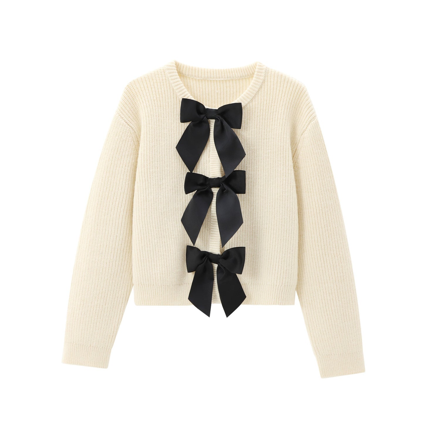 Knitted Bow Cardigan