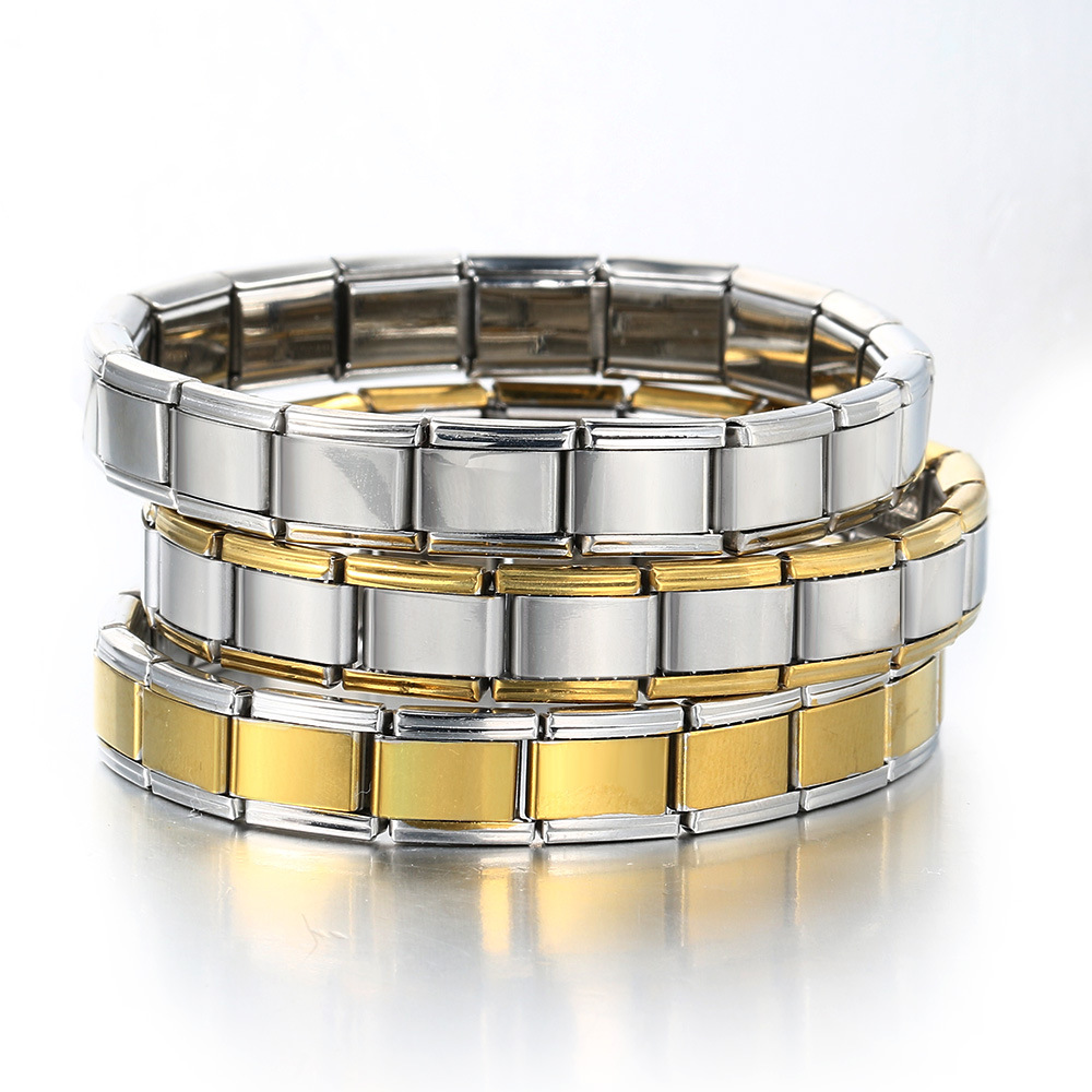 Italian Stretch Spliced Titanium Bracelet - Eternelle.shop