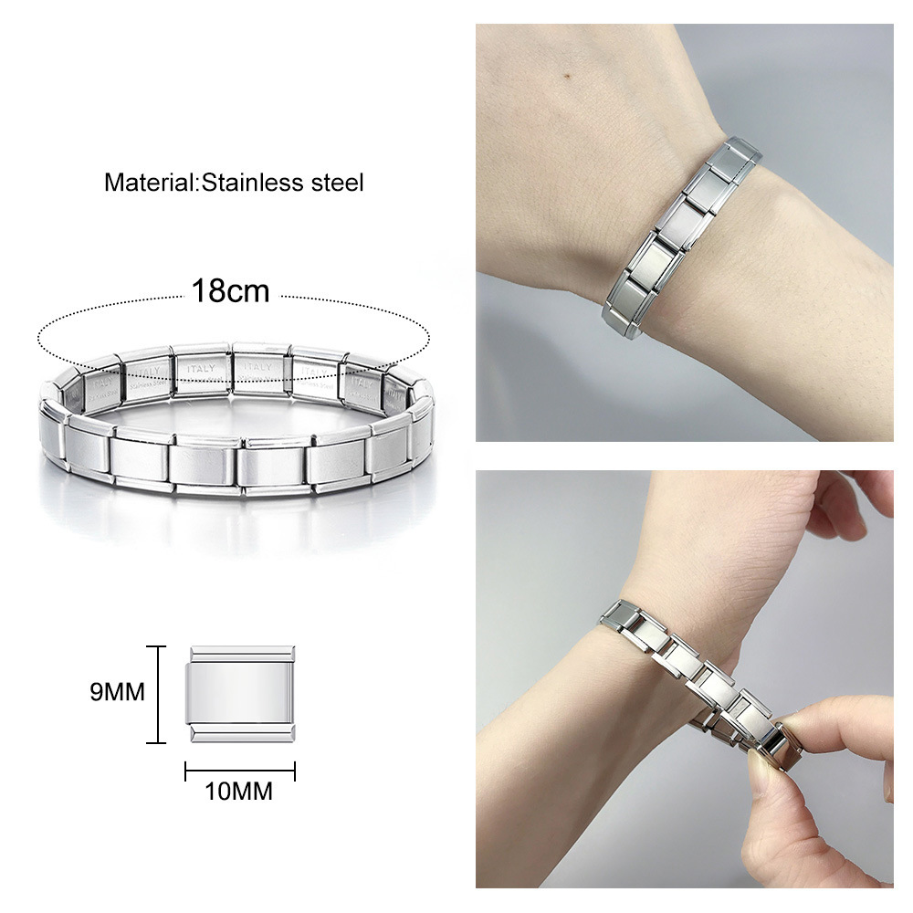 Italian Stretch Spliced Titanium Bracelet - Eternelle.shop