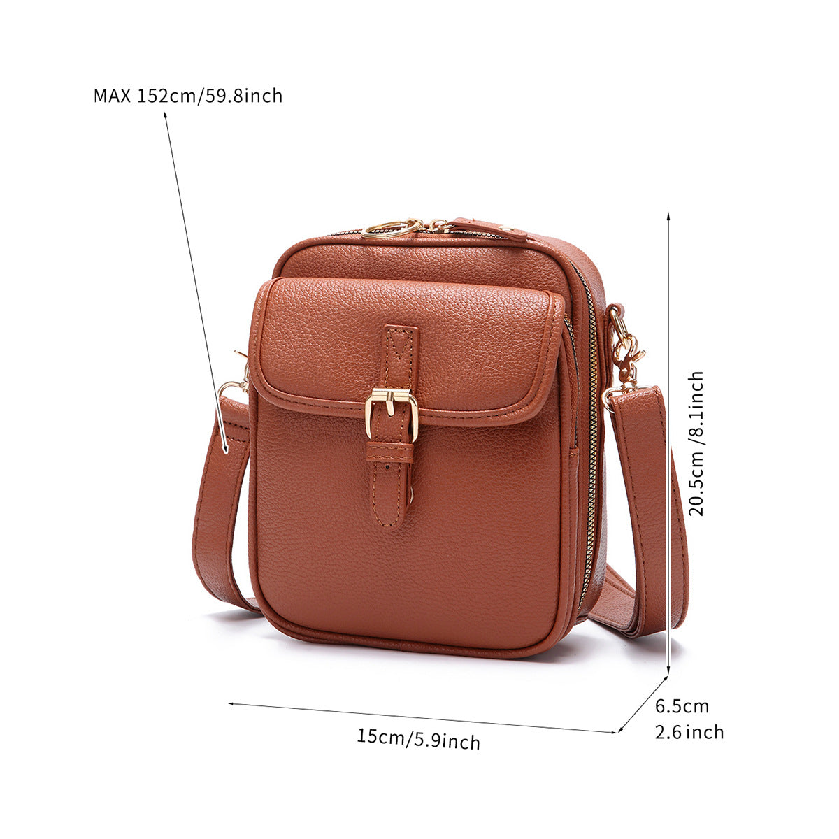 Multifunction Vintage Double Layer Large Capacity Messenger Bag - Eternelle.shop