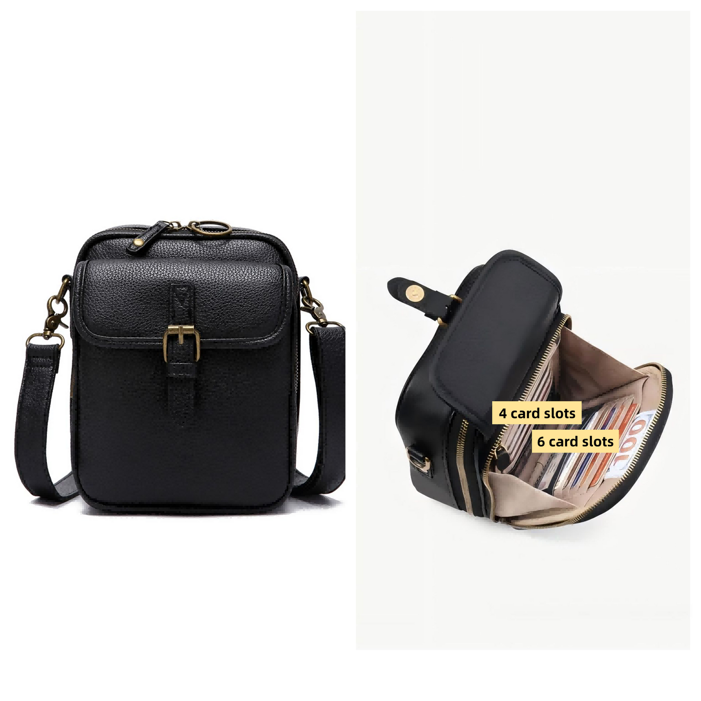 Multifunction Vintage Double Layer Large Capacity Messenger Bag - Eternelle.shop