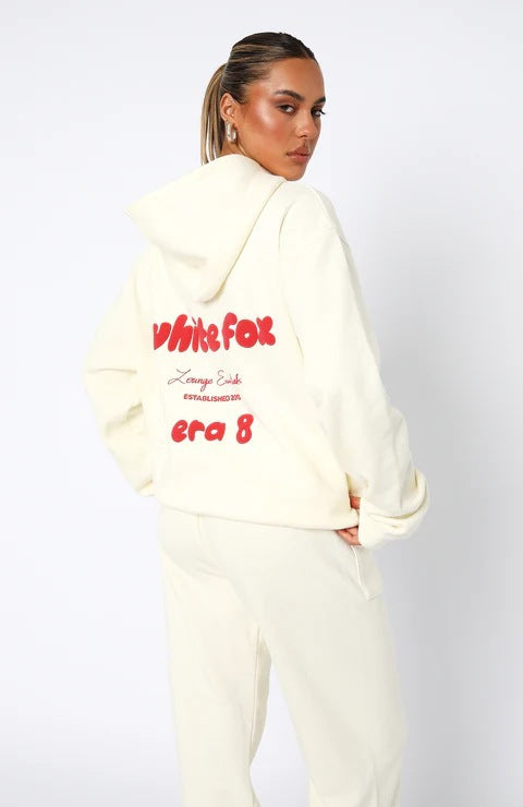 White fox  Era 8 Oversized Hoodie - Eternelle.shop