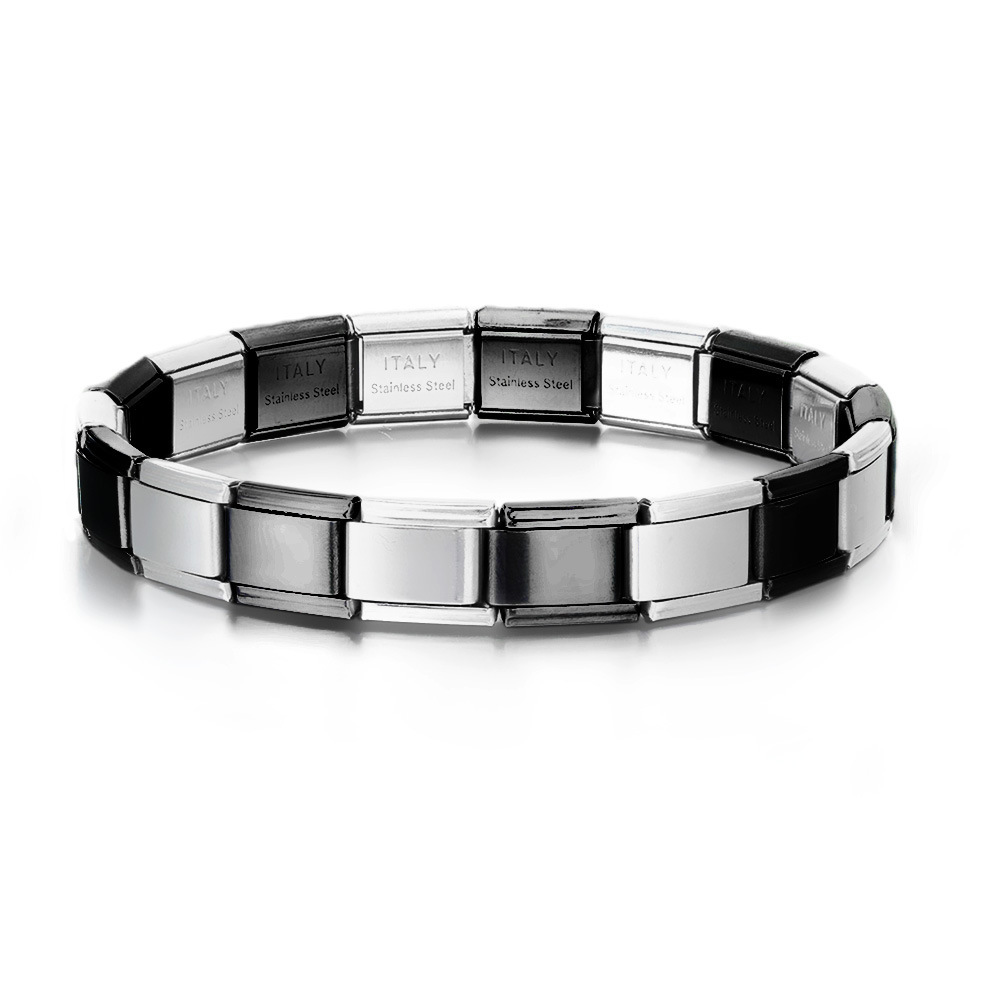 Italian Stretch Spliced Titanium Bracelet - Eternelle.shop