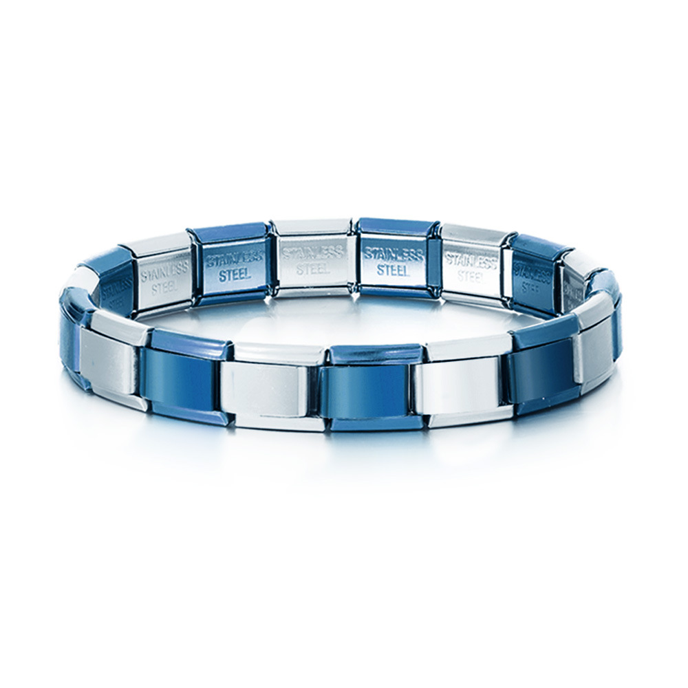 Italian Stretch Spliced Titanium Bracelet - Eternelle.shop