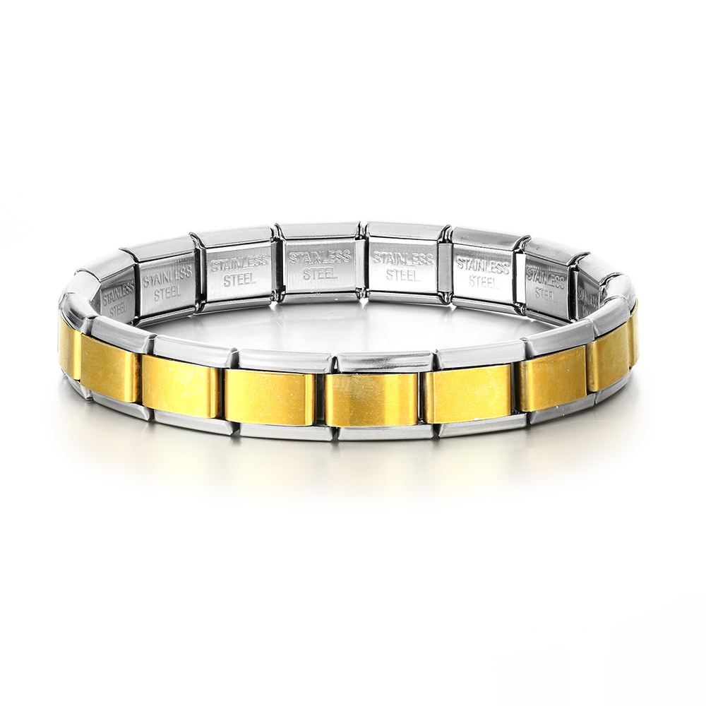 Italian Stretch Spliced Titanium Bracelet - Eternelle.shop