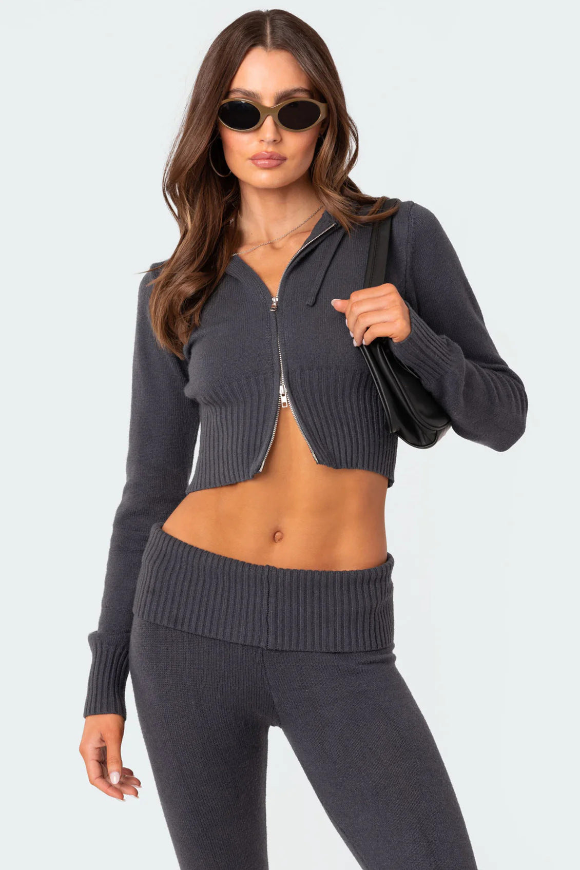 Knit Hoodie （With Pants）