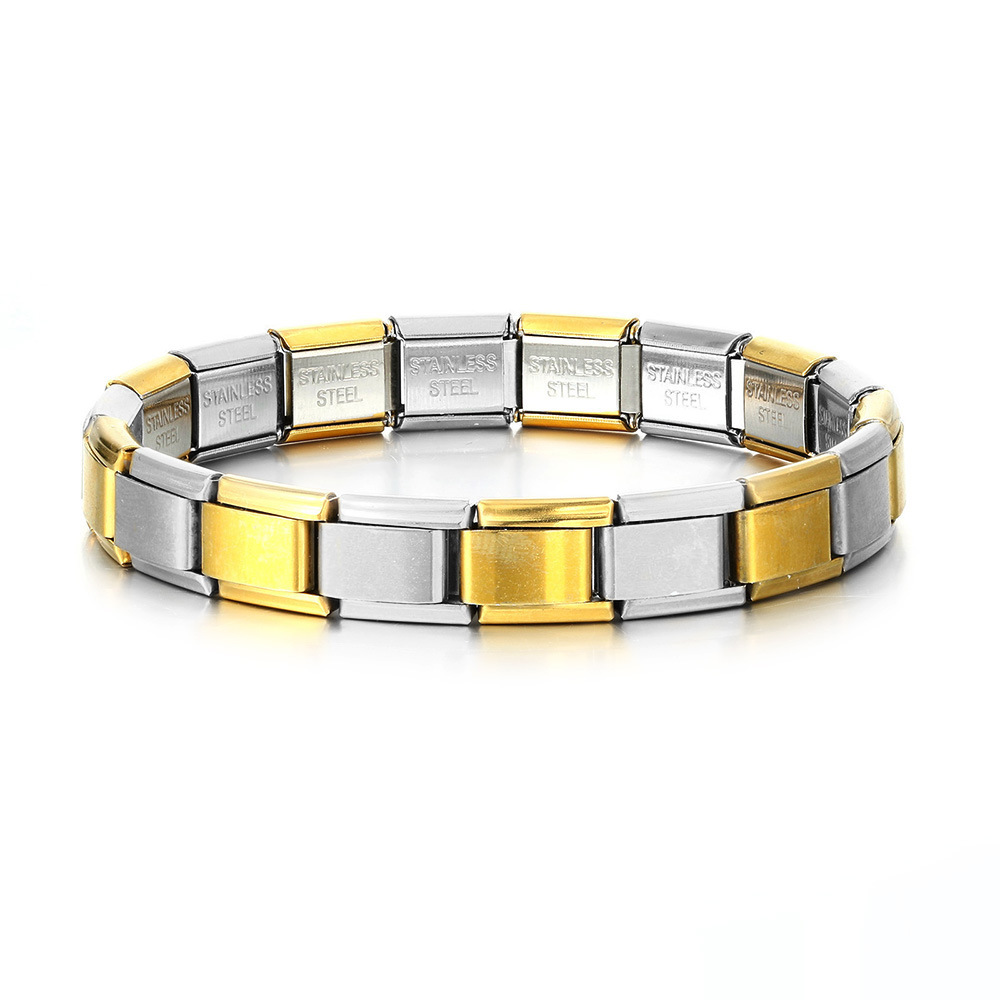 Italian Stretch Spliced Titanium Bracelet - Eternelle.shop