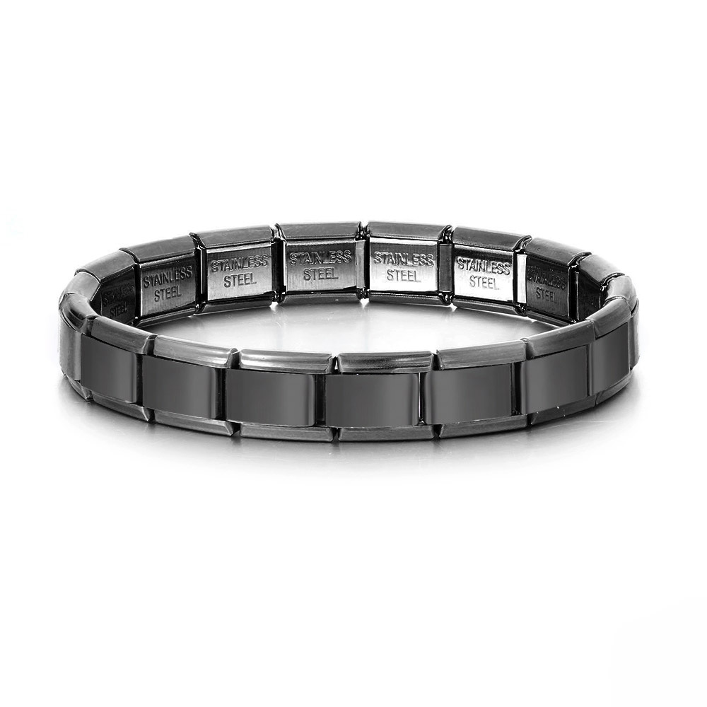 Italian Stretch Spliced Titanium Bracelet - Eternelle.shop