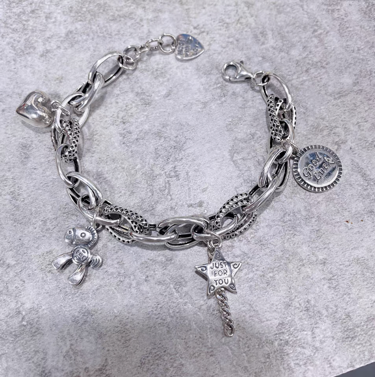 S925 Sterling Silver Fashion Lucky Trendy Bracelet - Eternelle.shop