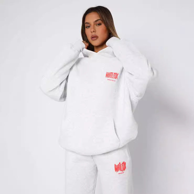 High Quality White fox-Archive 6.0 Oversized Hoodie and Sweatpants - Eternelle.shop