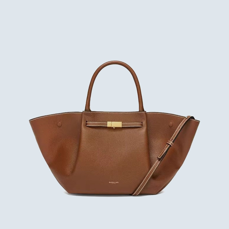 Midi New York suede tote bag - Eternelle.shop