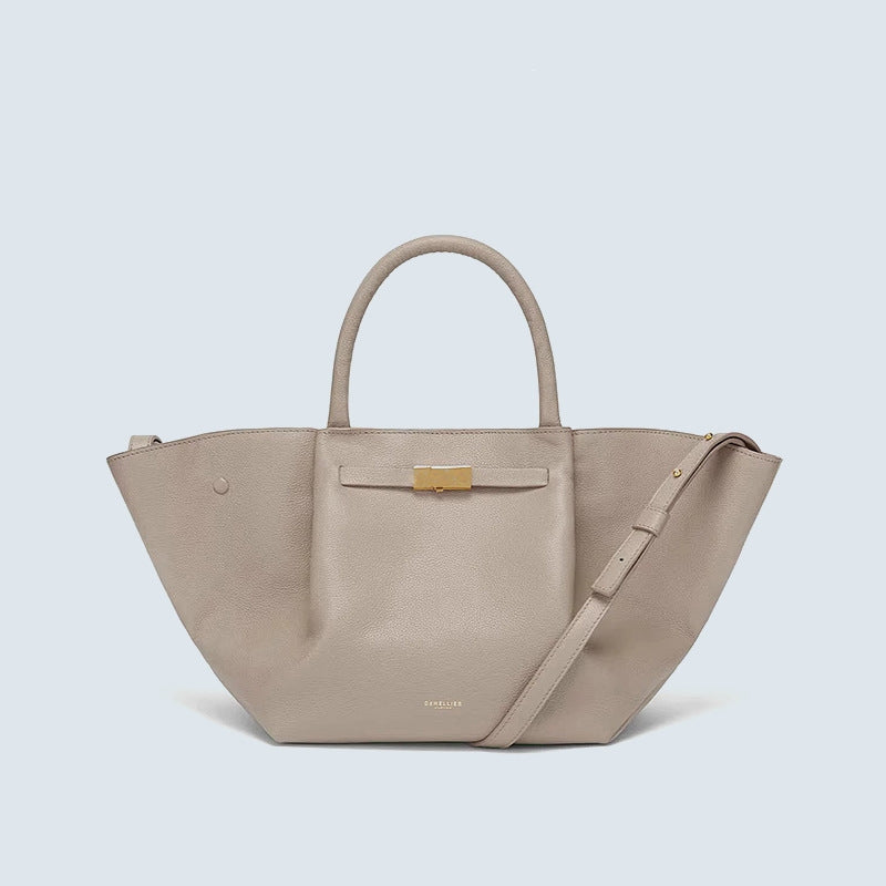 Midi New York suede tote bag - Eternelle.shop