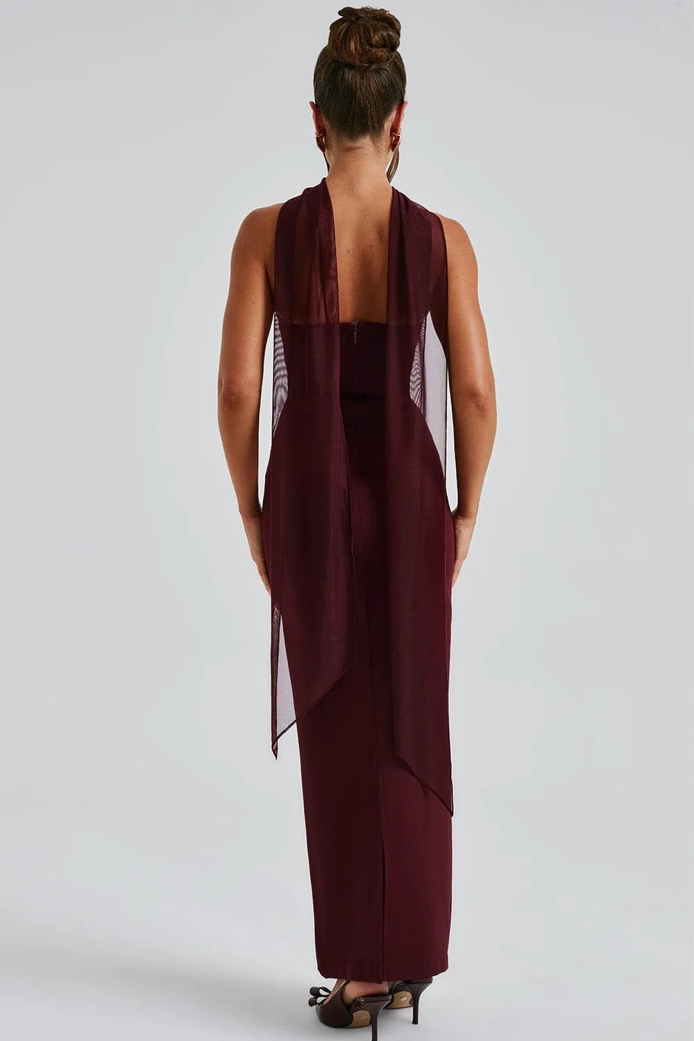 Strapless Split Extra Long Maxi Dress